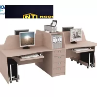 Tổng hợp các bàn làm việc tập thể chất lượng cao được sản xuất tại Nội Thất Ngọc Thịnh